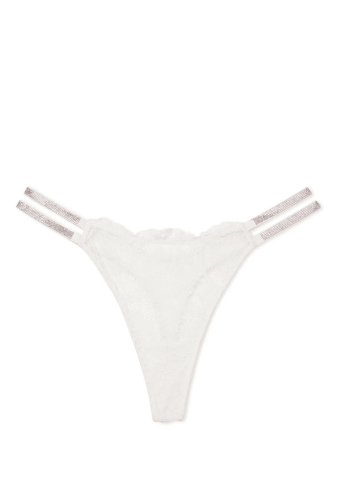 Трусики ЗІ СТРАЗАМИ СТРІНГИ МЕРЕЖИВО WHITE CROSS Victoria`s Secret