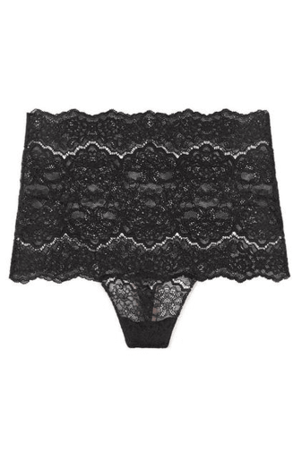 Трусики МЕРЕЖИВНІ ВИСОКА ПОСАДКА BLACK Victoria`s Secret