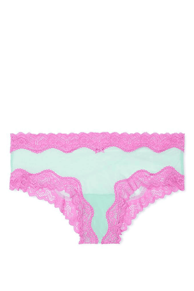 Трусики МЕРЕЖИВНІ ЛЮКС БРАЗИЛІАНИ PINK BLUE Victoria`s Secret