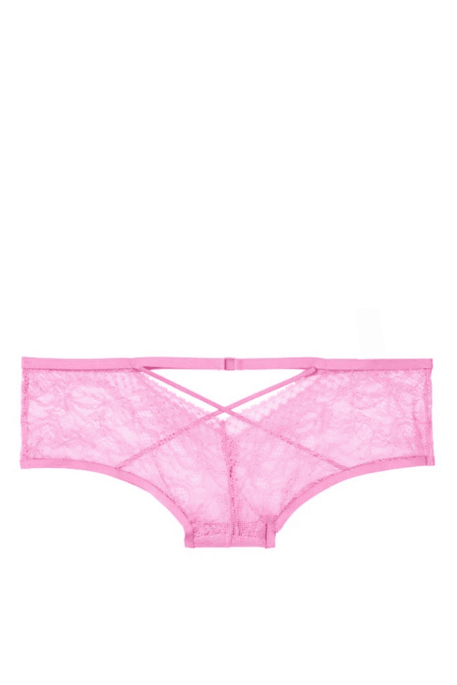 Трусики МЕРЕЖИВНІ ЛЮКС БРАЗИЛІАНИ PINK Victoria`s Secret