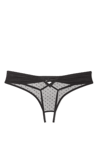 Трусики МЕРЕЖИВНІ ЛЮКС З ДОСТУПОМ BLACK DOT Victoria`s Secret