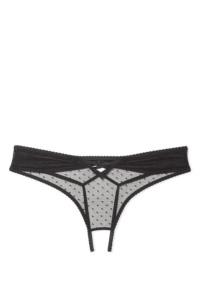 Трусики МЕРЕЖИВНІ ЛЮКС З ДОСТУПОМ BLACK DOT Victoria`s Secret
