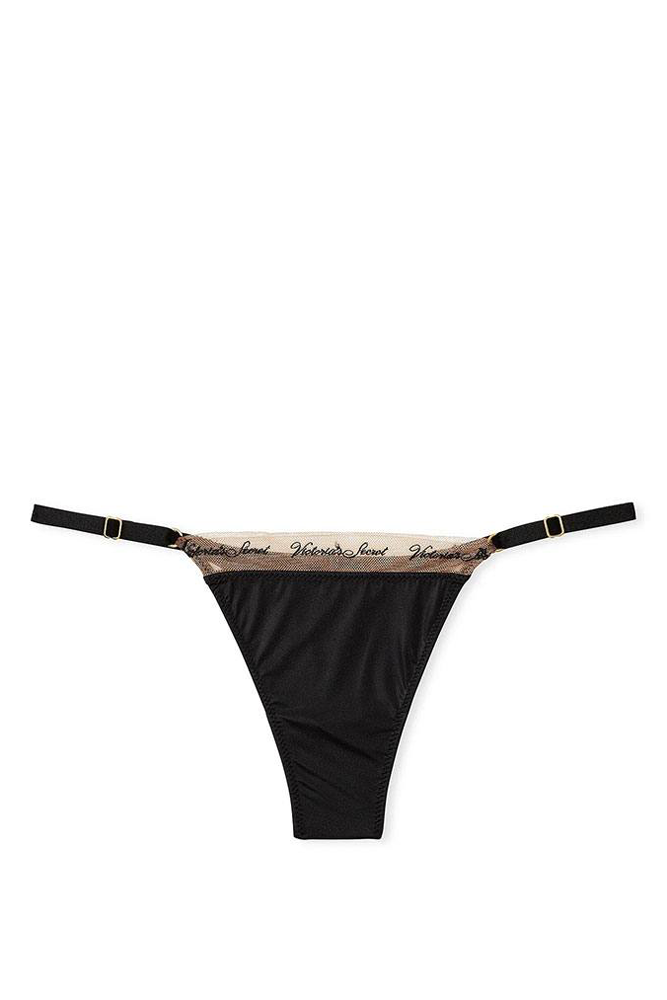Трусики МЕРЕЖИВНІ ЛЮКС СТРІНГИ BLACK MESH Victoria`s Secret