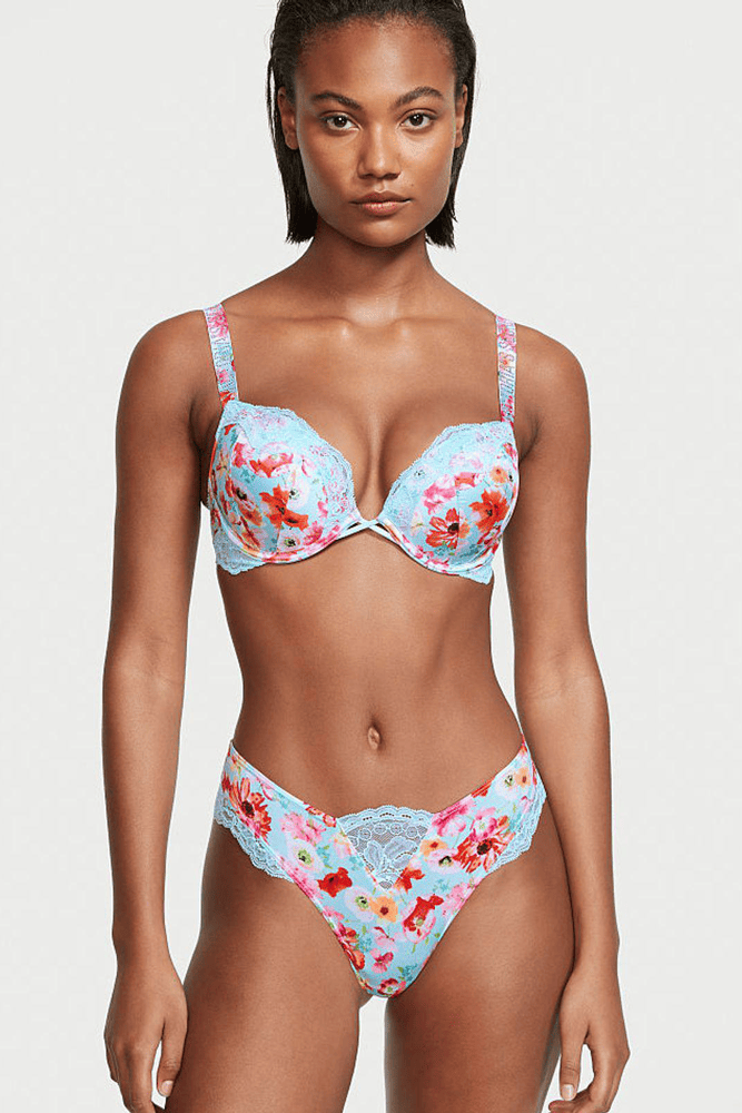 Трусики МЕРЕЖИВНІ ЛЮКС СТРІНГИ BLUE FLORAL Victoria`s Secret Трусики МЕРЕЖИВНІ ЛЮКС СТРІНГИ BLUE FLORAL Victoria`s Secret
