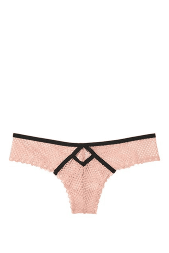Трусики МЕРЕЖИВНІ ЛЮКС СТРІНГИ PINK SHIMMER LUXE Victoria`s Secret
