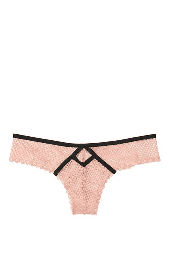 Трусики МЕРЕЖИВНІ ЛЮКС СТРІНГИ PINK SHIMMER LUXE Victoria`s Secret