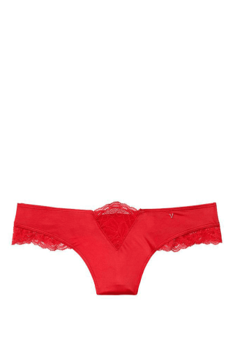ТРУСКИ СЕТЕВЫЕ ЛЮКС СТРИНГИ RED Victoria`s Secret