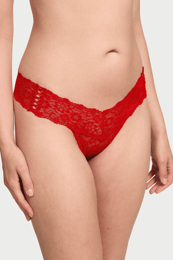 Трусики МЕРЕЖИВНІ СТРІНГИ RED Victoria`s Secret