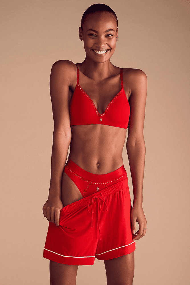 БЮСТГАЛЬТЕР БЕЗ КІСТОЧОК RED EMBL Victoria`s Secret БЮСТГАЛЬТЕР БЕЗ КІСТОЧОК RED EMBL Victoria`s Secret