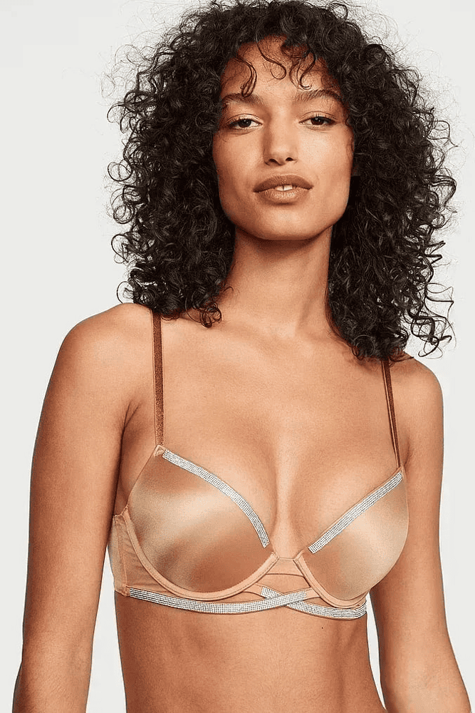БЮСТГАЛЬТЕР ЗІ СТРАЗАМИ ПУШ-АП NUDE CROSS Victoria`s Secret БЮСТГАЛЬТЕР ЗІ СТРАЗАМИ ПУШ-АП NUDE CROSS Victoria`s Secret