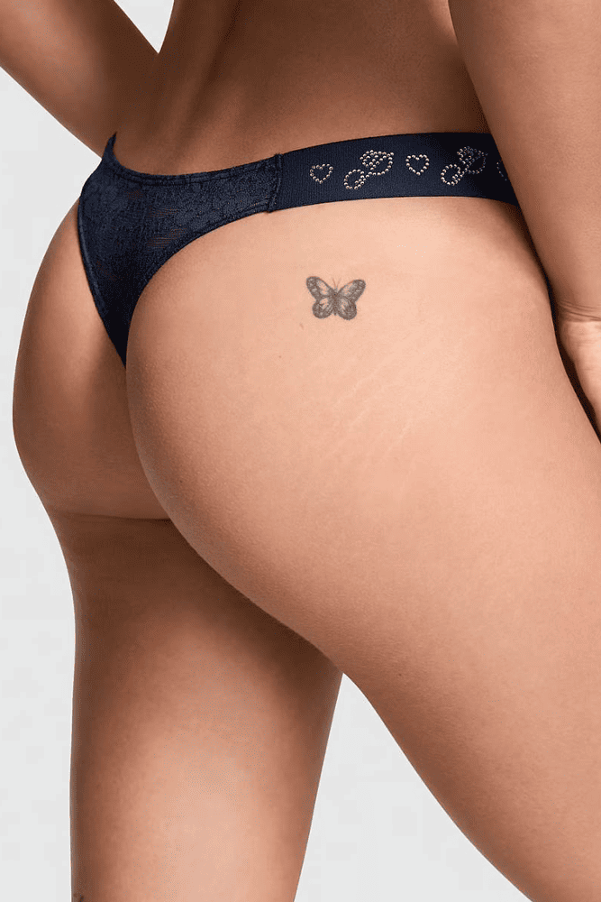 Трусики PINK СТРІНГИ NAVY LOGO EMBL Victoria`s Secret Трусики PINK СТРІНГИ NAVY LOGO EMBL Victoria`s Secret