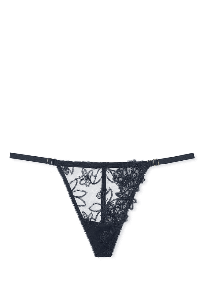 Трусики V-THONG NAVY EMBL Victoria`s Secret