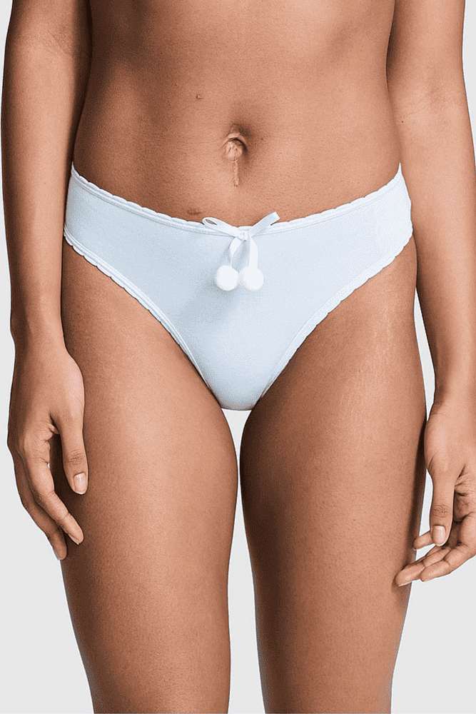Трусики БАВОВНЯНІ БРАЗИЛІАНИ BLUE POM Victoria`s Secret Трусики БАВОВНЯНІ БРАЗИЛІАНИ BLUE POM Victoria`s Secret