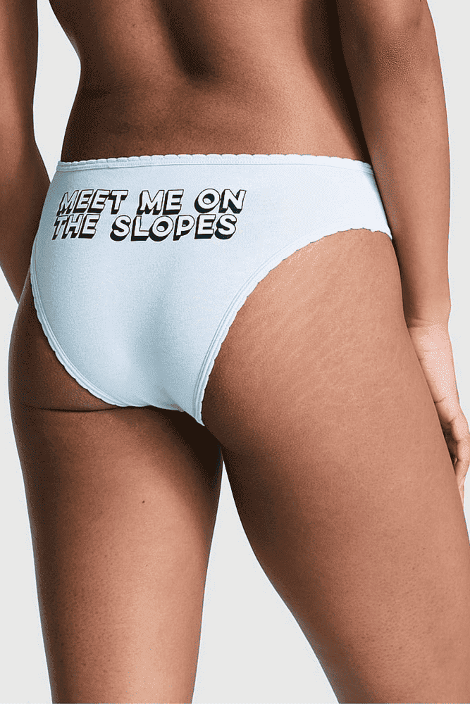 Трусики БАВОВНЯНІ БРАЗИЛІАНИ BLUE POM Victoria`s Secret Трусики БАВОВНЯНІ БРАЗИЛІАНИ BLUE POM Victoria`s Secret