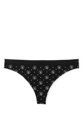 Трусики БЕЗШОВНІ СТРІНГИ BLACK LOGO SEAMLESS Victoria`s Secret