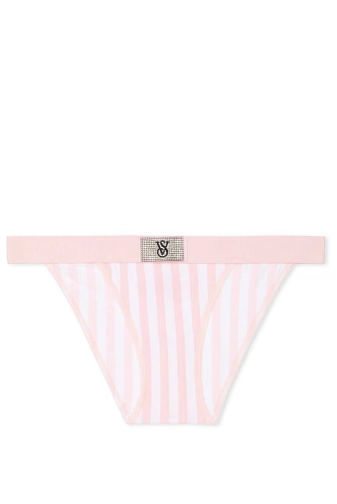 Трусики С РЕЗИНКОМ БРАЗИЛИАНЫ PINK STRIPE EMBL Victoria`s Secret