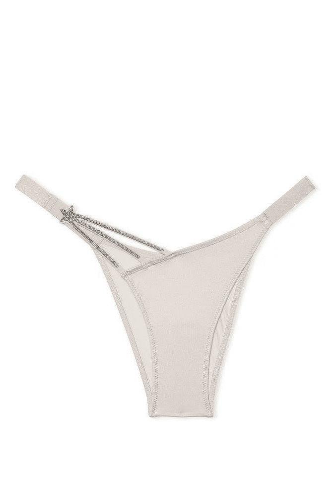 Трусики ЗІ СТРАЗАМИ БРАЗИЛІАНИ SILVER STARS Victoria`s Secret