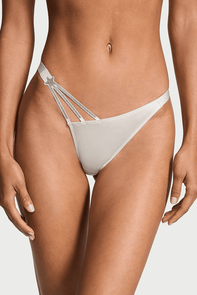 Трусики ЗІ СТРАЗАМИ БРАЗИЛІАНИ SILVER STARS Victoria`s Secret