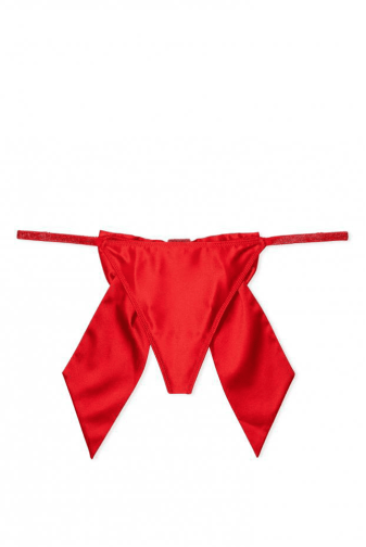 Трусики СО СТРАЗАМИ СТРИНГИ RED BOW Victoria`s Secret