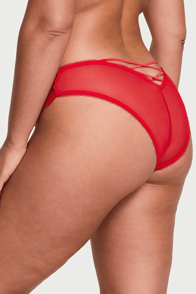 Трусики МЕРЕЖИВНІ ЛЮКС БРАЗИЛІАНИ RED EMBR BOW Victoria`s Secret Трусики МЕРЕЖИВНІ ЛЮКС БРАЗИЛІАНИ RED EMBR BOW Victoria`s Secret