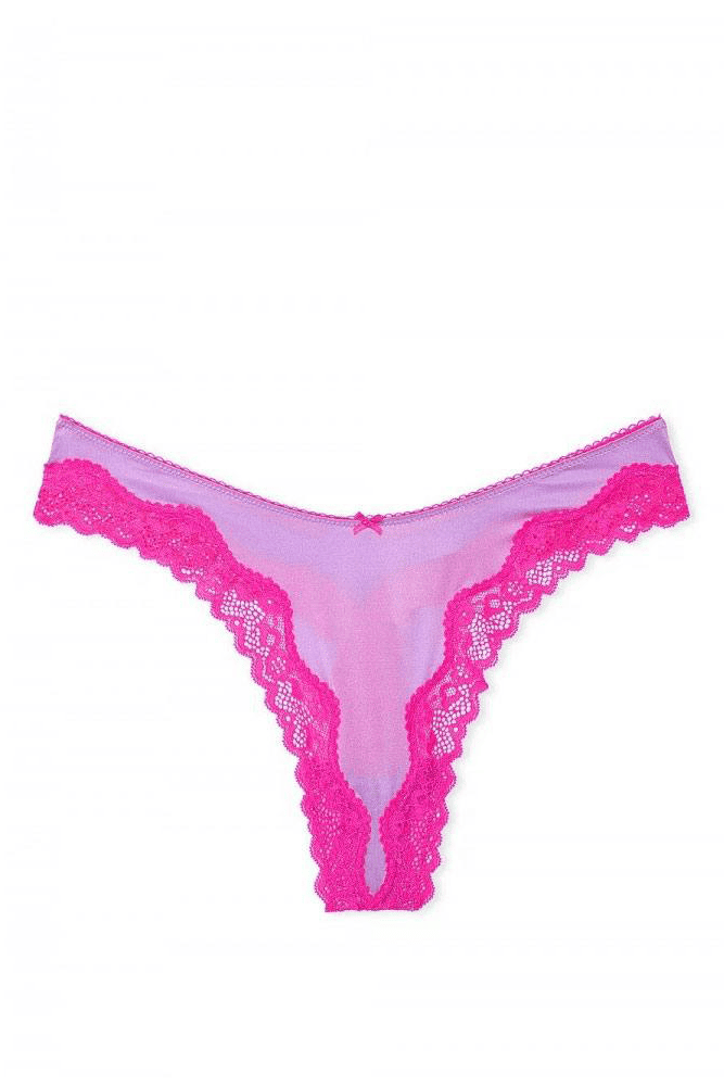 Трусики КРУЖЕВНЫЕ РОСКОШНЫЕ СТРИНГИ VIOLET TEASE Victoria`s Secret