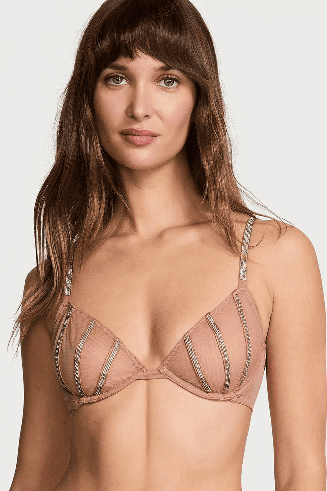 БЮСТГАЛЬТЕР ЗІ СТРАЗАМИ БЕЗ ПУШ-АП CARAMEL LINES Victoria`s Secret БЮСТГАЛЬТЕР ЗІ СТРАЗАМИ БЕЗ ПУШ-АП CARAMEL LINES Victoria`s Secret