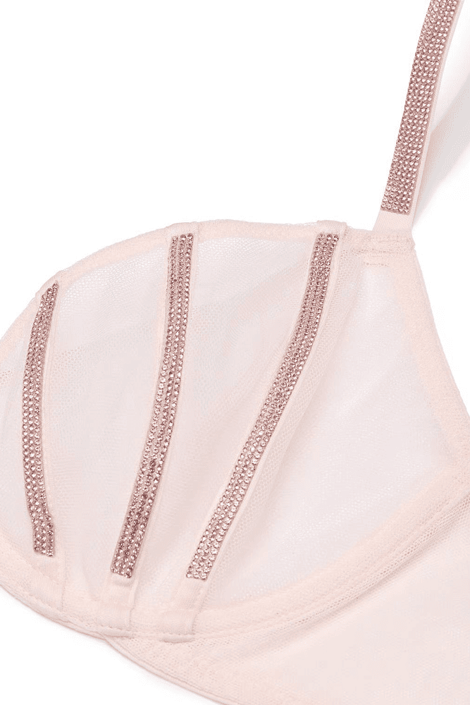 БЮСТГАЛЬТЕР ЗІ СТРАЗАМИ БЕЗ ПУШ-АП PINK LINES Victoria`s Secret БЮСТГАЛЬТЕР ЗІ СТРАЗАМИ БЕЗ ПУШ-АП PINK LINES Victoria`s Secret