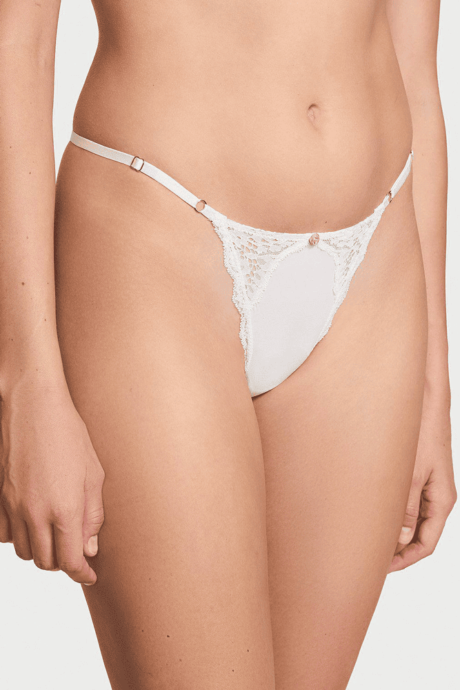 Трусики V-THONG ANGELS WHITE Victoria`s Secret