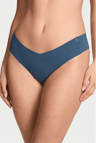 Трусики БЕСПЛАТНЫЕ СТРИНГИ BLUE Victoria`s Secret