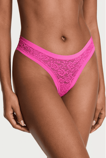 Трусики БЕСПЛАТНЫЕ СТРИНГИ PINK LACE Victoria`s Secret