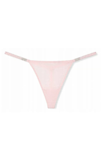 Трусики ЗІ СТРАЗАМИ V-THONG PUREST PINK VS OMBRE Victoria`s Secret