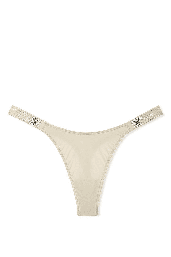 Трусики ЗІ СТРАЗАМИ СТРІНГИ SILVER GREY VS OMBRE Victoria`s Secret