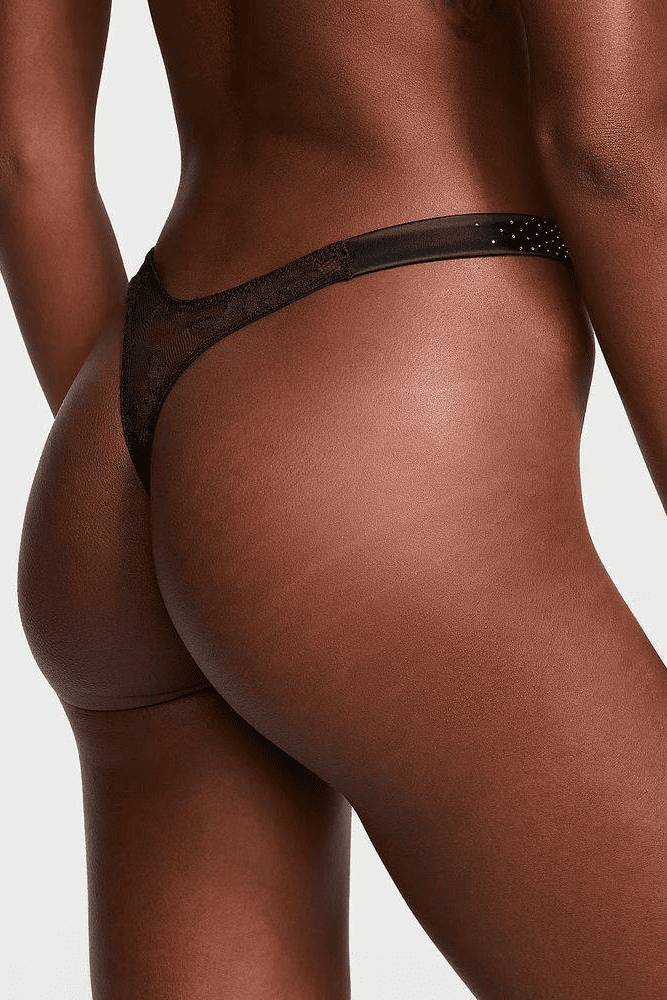 Трусики ЗІ СТРАЗАМИ СТРІНГИ МЕРЕЖИВО BLACK VS OMBRE Victoria`s Secret Трусики ЗІ СТРАЗАМИ СТРІНГИ МЕРЕЖИВО BLACK VS OMBRE Victoria`s Secret