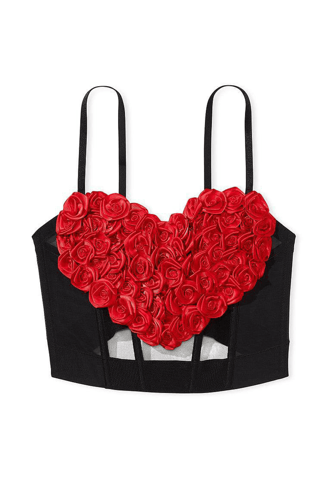 КОРСЕТ BLACK ROSE HEART Victoria`s Secret