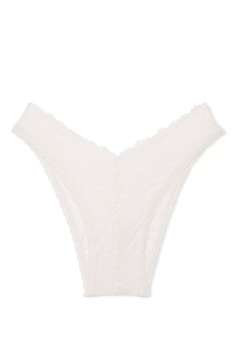 Трусики PINK БРАЗИЛИАНЫ WHITE LACE V Victoria`s Secret