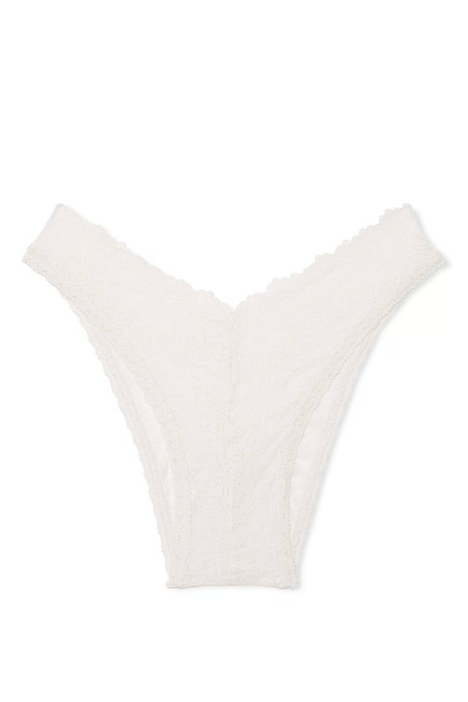 Трусики PINK БРАЗИЛІАНИ WHITE LACE V Victoria`s Secret