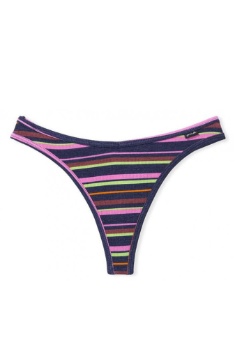 Трусики Хлопчатобумажные Стринги РУБЧИК MULTI STRIPE Victoria`s Secret