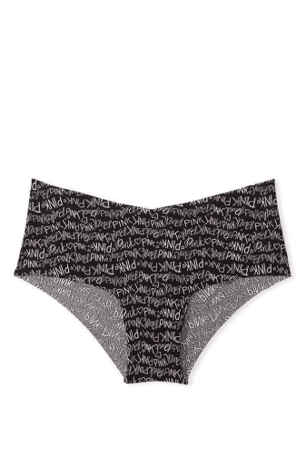 Трусики БЕСПЛАТНЫЕ БРАЗИЛИАНЫ BLACK LOGO PINK Victoria`s Secret
