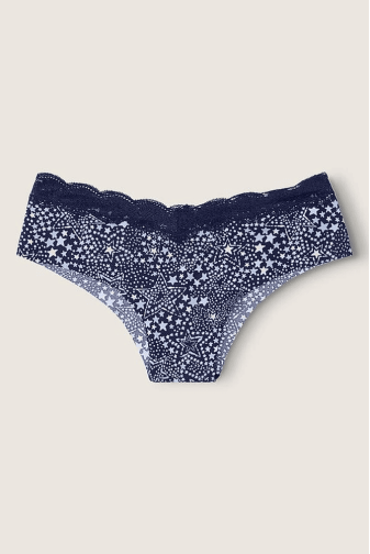 Трусики БЕСПЛАТНЫЕ БРАЗИЛИАНЫ NAVY STARS LACE Victoria`s Secret