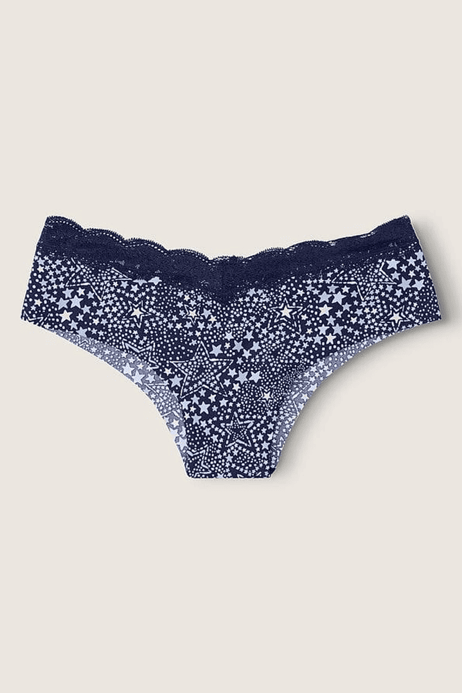 Трусики БЕСПЛАТНЫЕ БРАЗИЛИАНЫ NAVY STARS LACE Victoria`s Secret