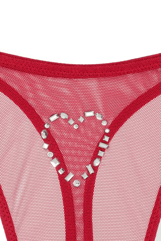 Трусики ЗІ СТРАЗАМИ СТРІНГИ RED HEARTS Victoria`s Secret Трусики ЗІ СТРАЗАМИ СТРІНГИ RED HEARTS Victoria`s Secret