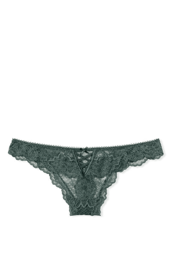 ТРУСКИ СЕТЕВЫЕ ЛЮКС СТРИНГИ GREEN LACE STRIP Victoria`s Secret