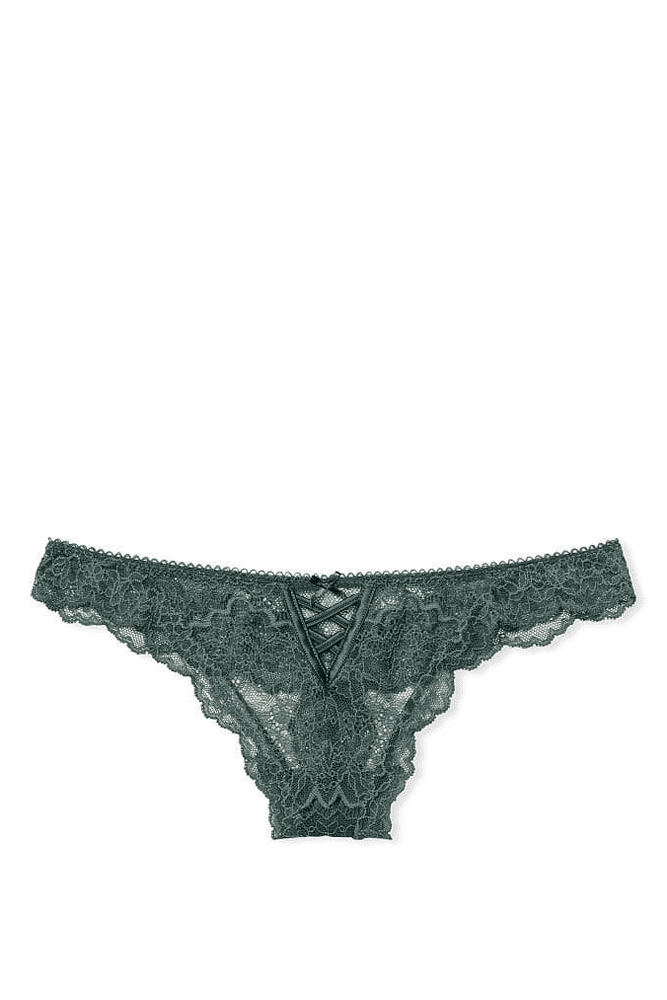 Трусики МЕРЕЖИВНІ ЛЮКС СТРІНГИ GREEN LACE STRIP Victoria`s Secret