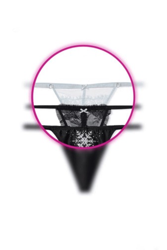 Трусики V-THONG BLUE Victoria`s Secret