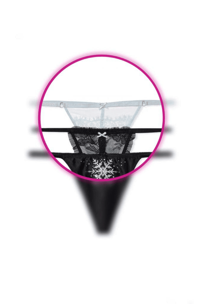 Трусики V-THONG BLUE Victoria`s Secret