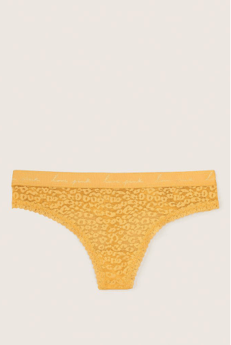 Трусики З РЕЗИНКОЮ СТРІНГИ YELLOW LACE LEO Victoria`s Secret