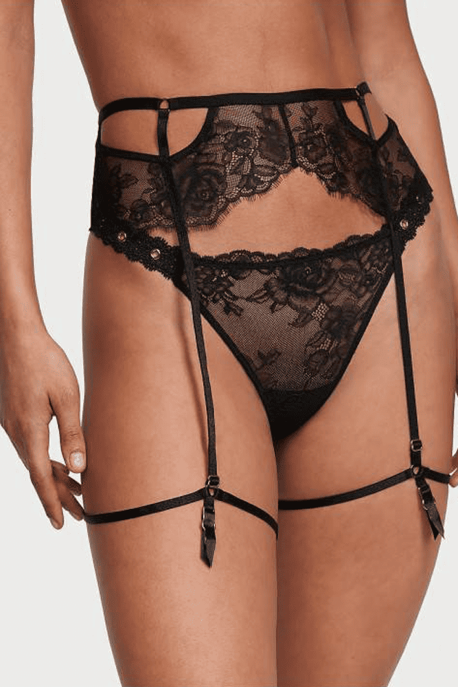 Пояс МЕРЕЖИВО BLACK FLORAL GARTER Victoria`s Secret Пояс МЕРЕЖИВО BLACK FLORAL GARTER Victoria`s Secret