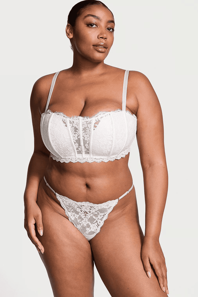 Трусики V-THONG WHITE DREAM ANGELS Victoria`s Secret Трусики V-THONG WHITE DREAM ANGELS Victoria`s Secret