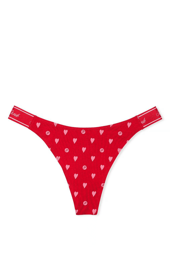 Трусики З РЕЗИНКОЮ СТРІНГИ RED HEARTS PINK Victoria`s Secret