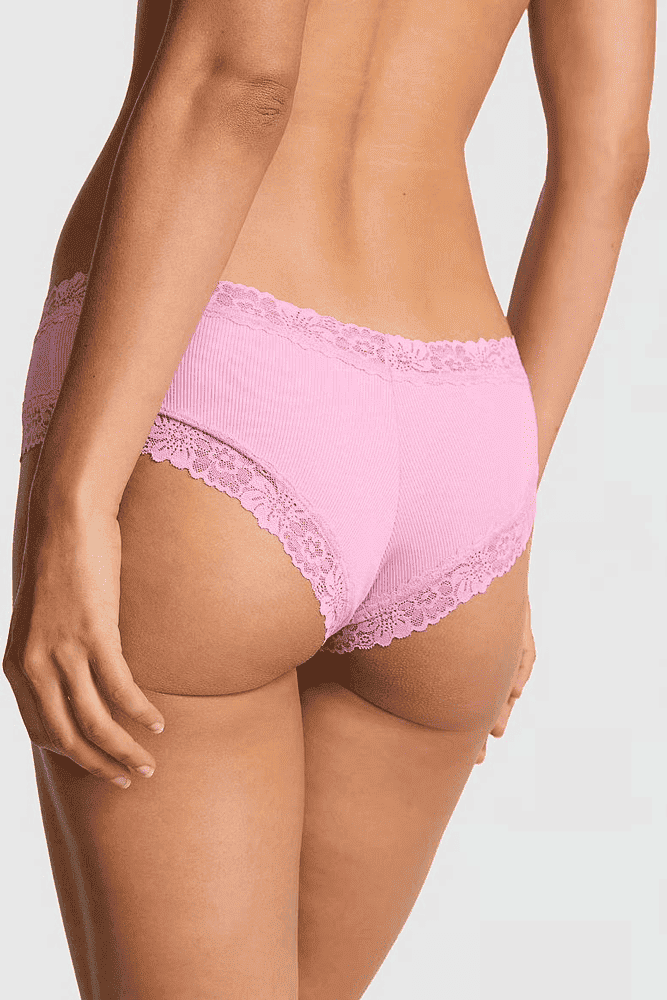 Трусики БАВОВНЯНІ БРАЗИЛІАНИ РУБЧИК LIGHT PINK Victoria`s Secret Трусики БАВОВНЯНІ БРАЗИЛІАНИ РУБЧИК LIGHT PINK Victoria`s Secret